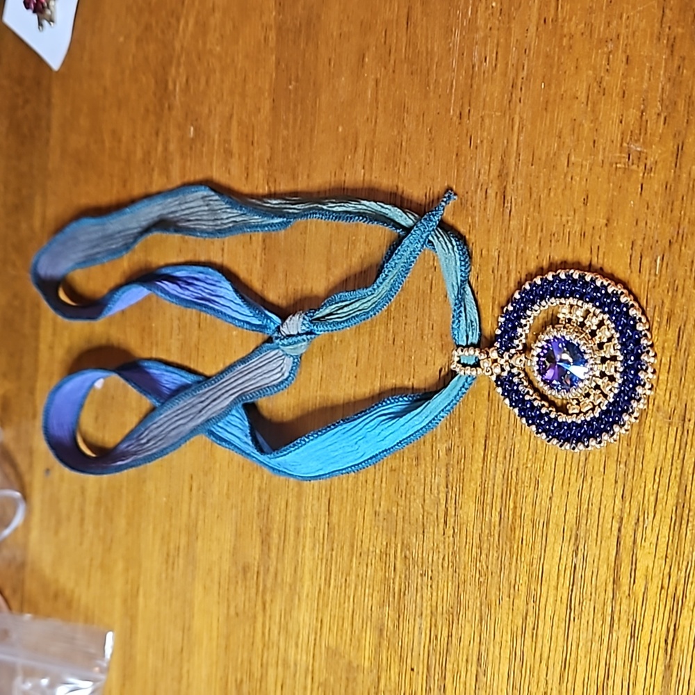 Handmade pendant with crystal